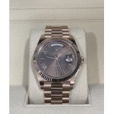 ROLEX DAY-DATE ROSE GOLD CHOCOLATE ROMAN 